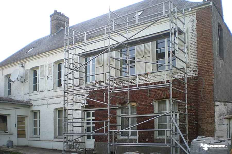 travaux ravalement facades maison coin renovation peintre batiment moret