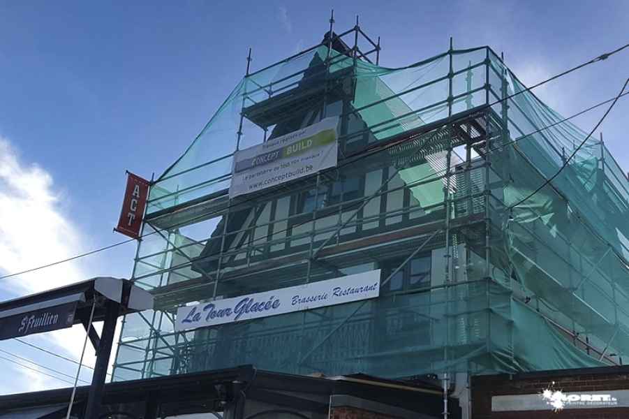 travaux ravalement facades tour glacee ronquiere renovation peintre batiment moret